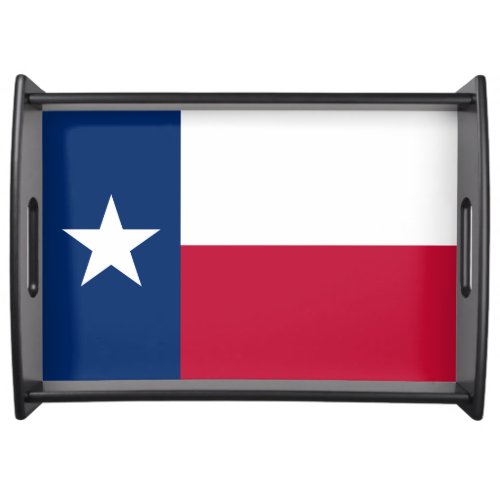 The Texan Lone Star State Flag of Texas Serving Tray