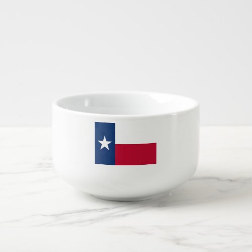 The Texan Lone Star State Flag of Texas Soup Mug