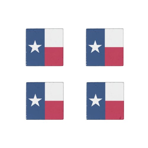 The Texan Lone Star State Flag of Texas Stone Magnet