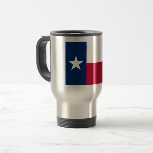 The Texan Lone Star State Flag of Texas Travel Mug