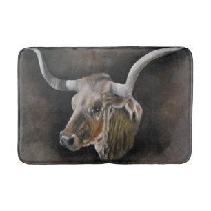 The Texas Longhorn Bathroom Mat