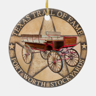 The Texas Trail, Fort Worth, Texas Ornament