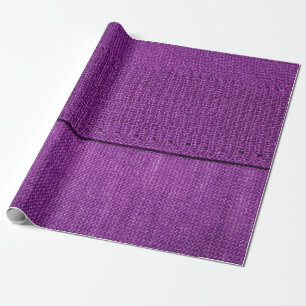 the texture of the knitted fabric, a plain purple wrapping paper