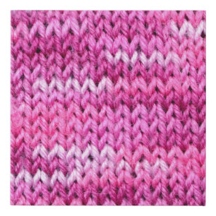 the texture of the knitted fabric with striped pat faux canvas print
