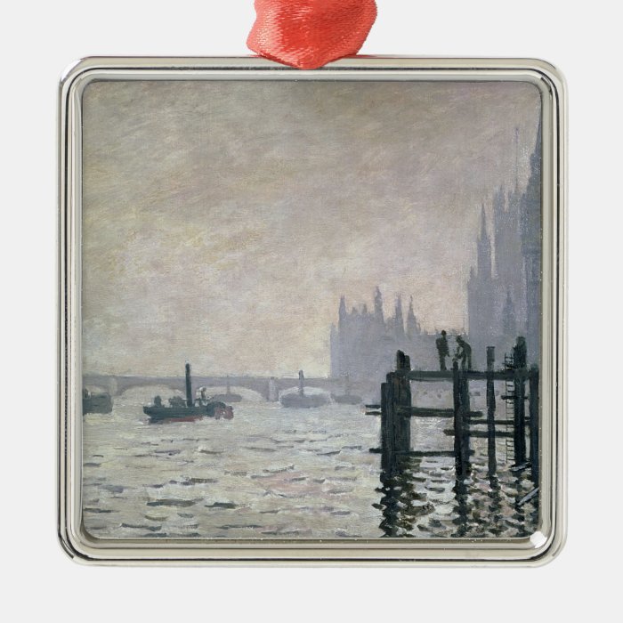 The Thames below Westminster, 1871 Christmas Tree Ornaments