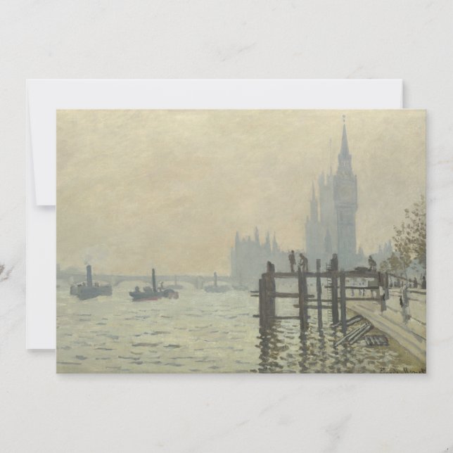 The Thames Below Westminster by Claude Monet (Front)
