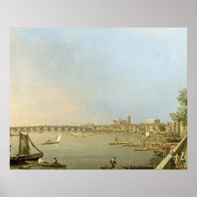The Thames from the Terrace of Somerset House, loo Poster (Front)