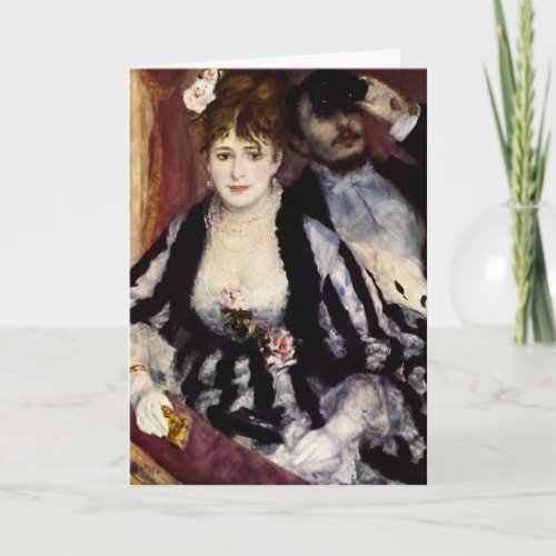 The Theater B _ Renoir Impressionist Painting Card