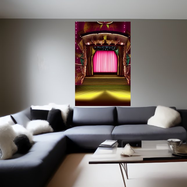The theater scene | AI Art Poster (Creator Uploaded)