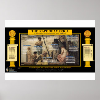 The Theft of America - Auction Block Poster