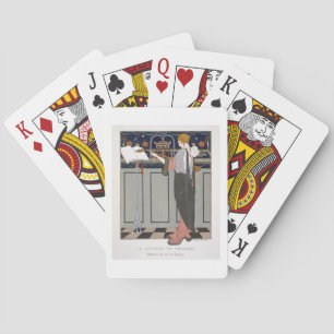 The Theorbo Player, design for an evening coat by Poker Cards