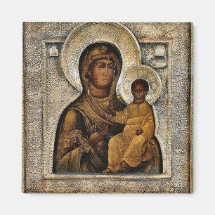 The Theotokos and Christ Child Orthodox Icon Magnet