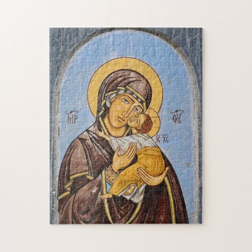 The Theotokos and the Child Christ Icon Jigsaw Puzzle