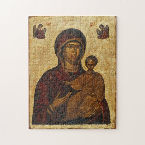 The Theotokos and the Christ Child Byzantine Icon Jigsaw Puzzle