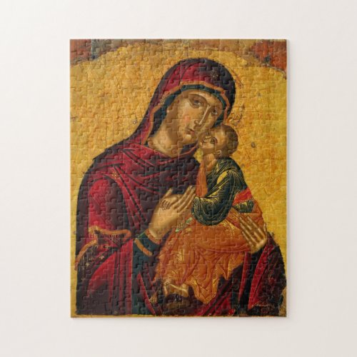 The Theotokos and the Christ Child Icon Jigsaw Puzzle