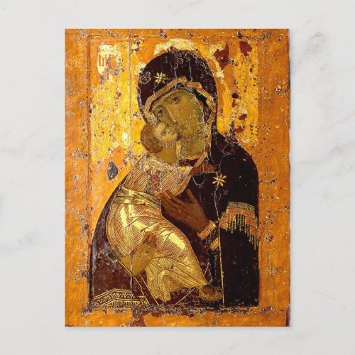The Theotokos of Vladimir Icon Postcard