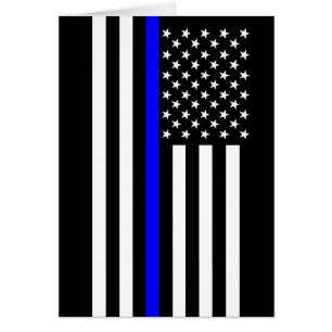 The Thin Blue Line American Flag