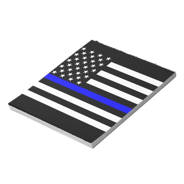The Thin Blue Line American Flag Decor Notepad (Rotated)