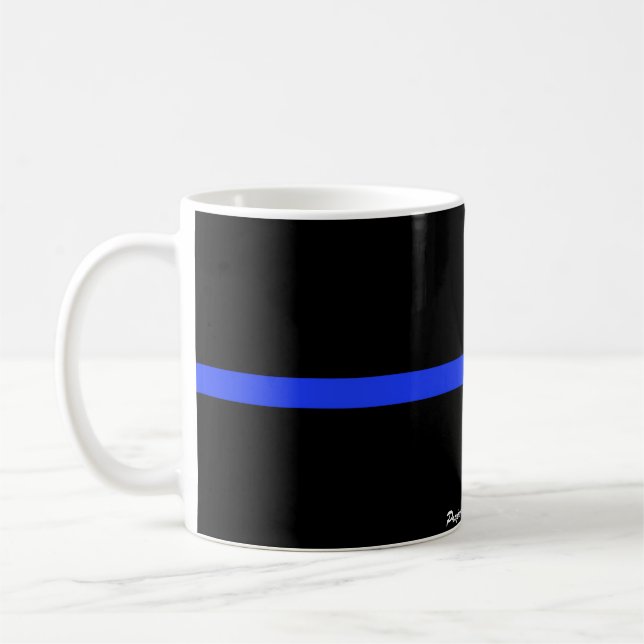 The Thin Blue Line Custom Mug (Left)
