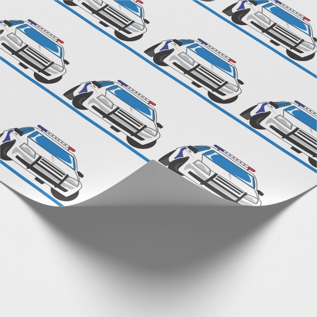 The Thin Blue Line Wrapping Paper (Corner)