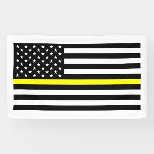The Thin Gold Line Flag Banner