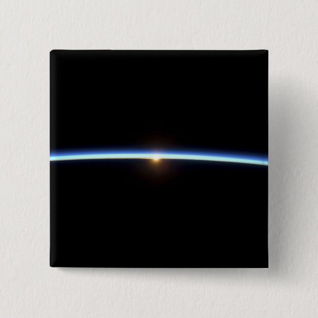 The thin line of Earth's atmosphere 2 Button (Front)