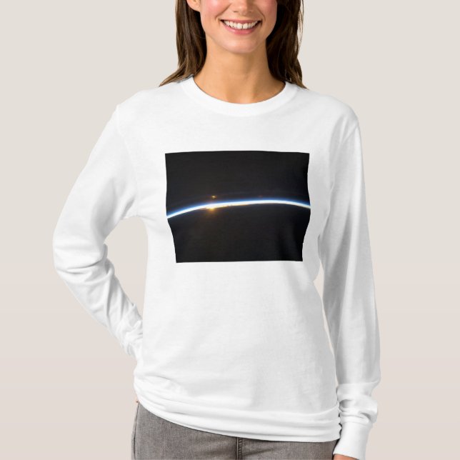 The thin line of Earth's atmosphere T-Shirt (Front)