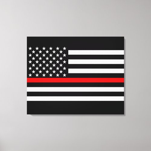 The Thin Red Line American Flag Decor on a