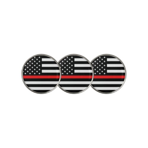 The Thin Red Line Flag Golf Ball Marker