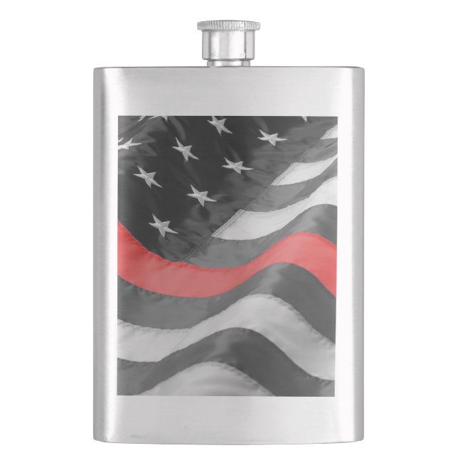 The Thin  Red Line Flask (Front)
