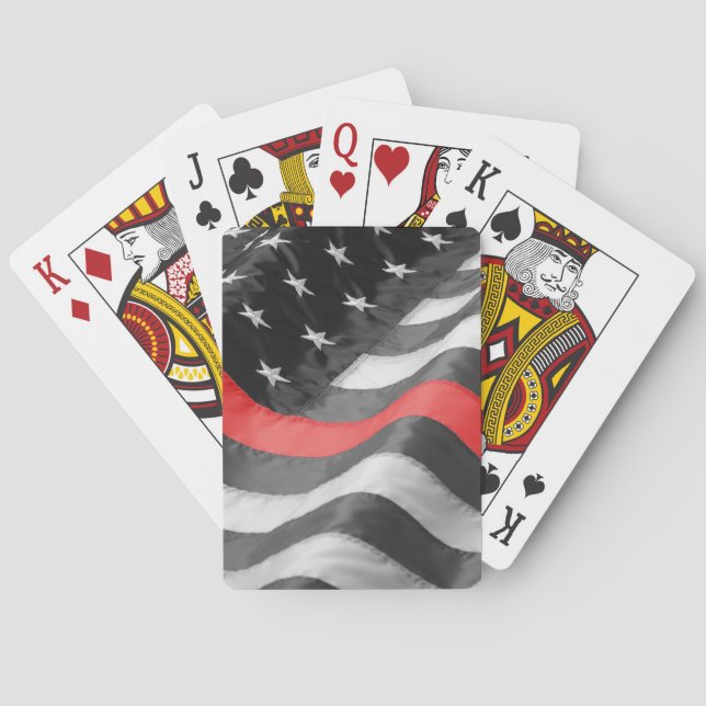 The Thin  Red Line Poker Cards (Back)