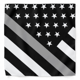 The Thin Silver Line Flag Bandana