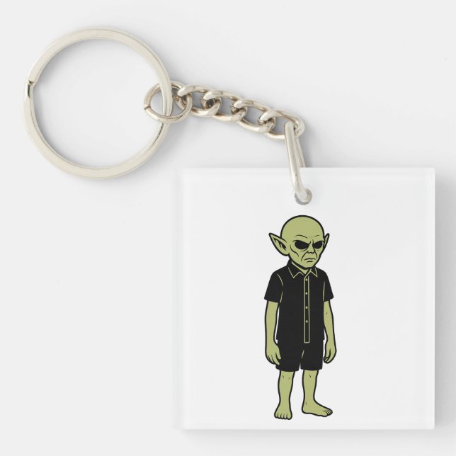 The Thing They Saw - I Believe Alien Encounter Keychain (Front)