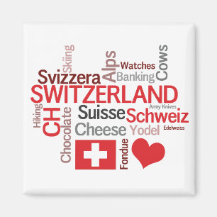 The Things I Love About Switzerland Magnet