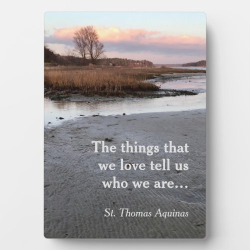 The Things That We Love St Thomas Aquinas Plaque