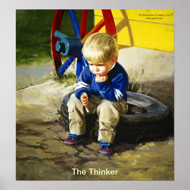 The Thinker (Borderless) Poster (Front)