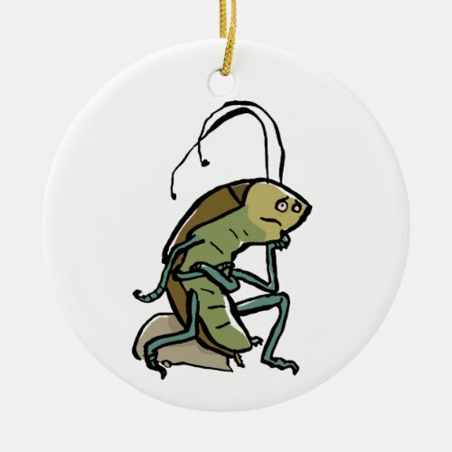 the thinker ceramic ornament