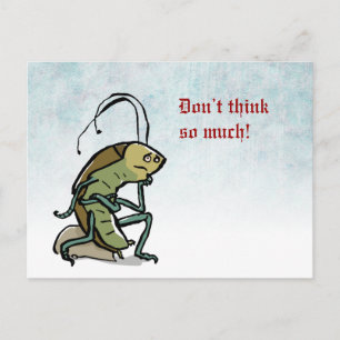 the thinker - customizable postcard