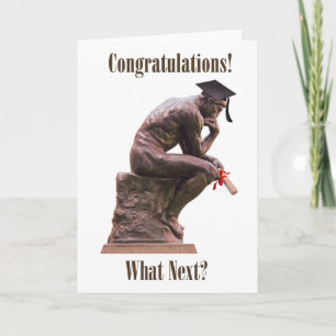 The Thinker Graduate/Congratulations Card