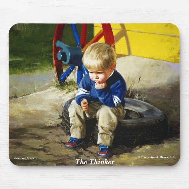 The Thinker Mouse Pad (Front)