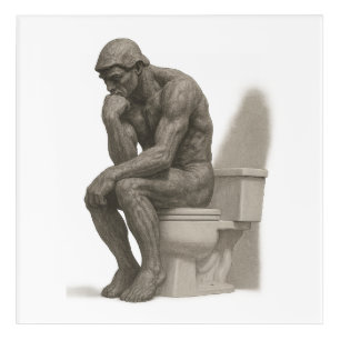 The Thinker on the Throne Acrylic Print