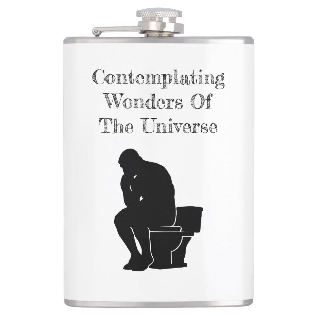 The Thinker on the Throne Flask (Front)