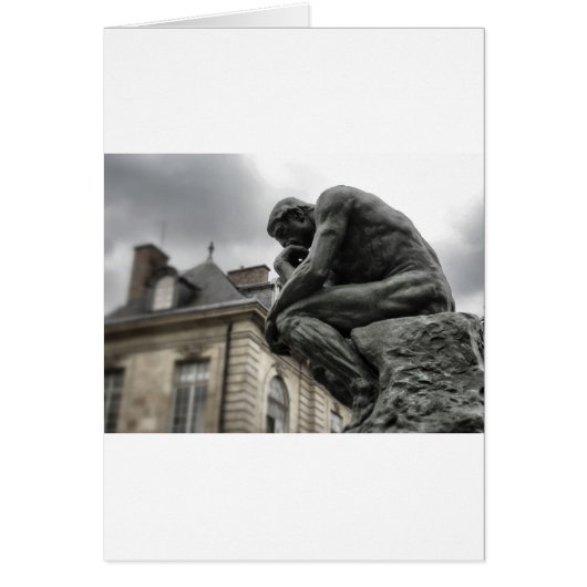 The Thinker Rodin Paris Sculpture Cards (Front)