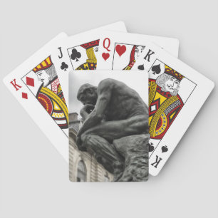 The Thinker Rodin Paris Sculpture Poker Cards