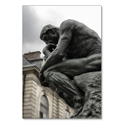 The Thinker Rodin Paris Sculpture Table Number