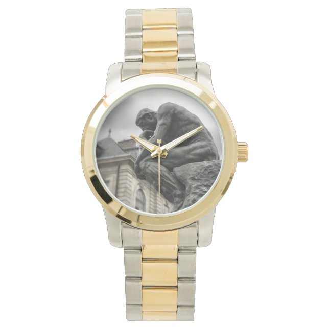 The Thinker Rodin Paris Sculpture Watch (Front)