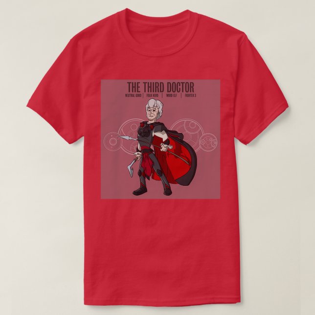 The Third Doctor Fighter 2 T-Shirt (Design Front)