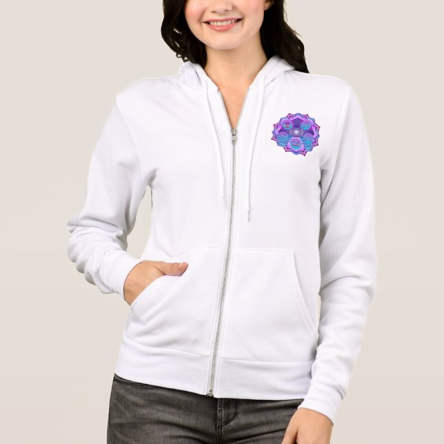 The Third Eye Chakra Mandala Hoodie (Front)