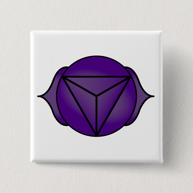 The Third Eye Chakra Pinback Button (Front)