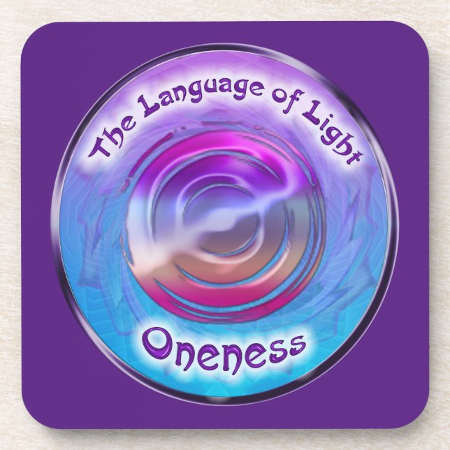 the Third Eye symbol of Oneness Beverage Coaster (Front)